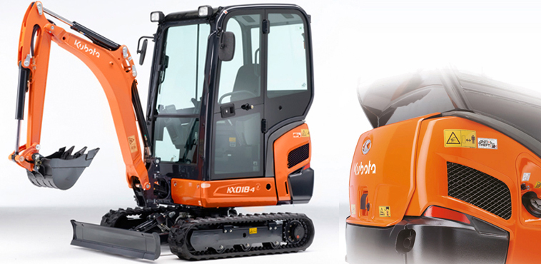 Mini excavator Kubota KX018-4 - Kubota